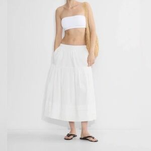 Aritzia White Maxi Skirt